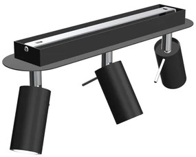 Spotlámpa PRESTON 3xGU10/40W/230V fekete