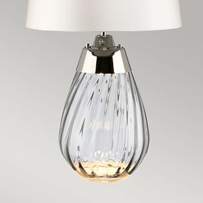 Elstead Lighting LENA SMALL LENA-TL-S-SMOKE-OWSS Asztali lámpa 1X7W/GU10+1x60W/E27
