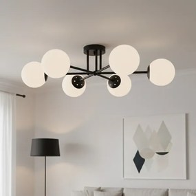 Brilagi - MALIVA felületre szerelt csillár 6xE14/15W/230V fekete/fehér
