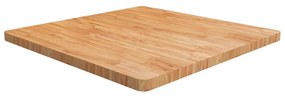 világosbarna kezelt tömör tölgyfa négyzet asztallap 90x90x4 cm