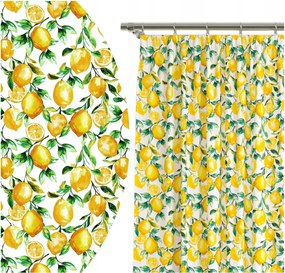 Függöny Kész Szalag 140x160 Függöny Velúr Citrom 10653