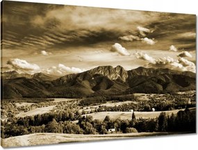 Vászonkép 90x60 Tátra Lengyel hegyek Kilátás