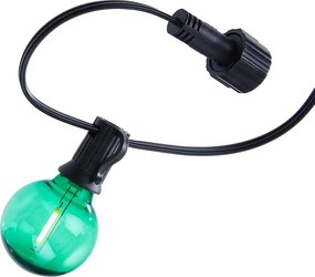 RAINBOW BULBS LED kültéri égősor, 30 színes égővel