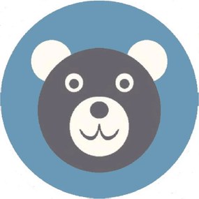 Szőnyeg Agnella Soft Fiki lazúr 100x100 Kör