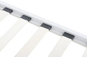 Franciaágy 180 cm RANDEZ (ágyráccsal) (fehér). 1007482