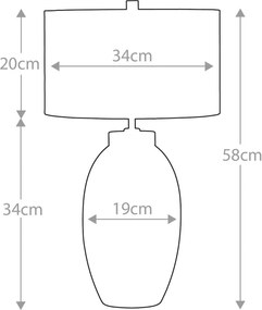 Elstead Lighting VICTOR VICTOR-SM-TL-RD Asztali lámpa 1x60W/E27