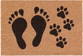 Lábtörlő kókusz mancs nyomok az ajtóhoz 60x40cm