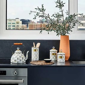 Zománcozott üveg "Sterling Check" 1,3L - MacKenzie-Childs