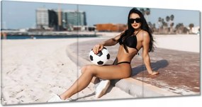 Képek 120x60 Csaj focilabdával