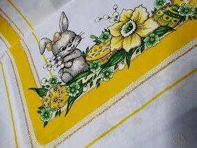 Mg Abrosz Húsvéti Nyuszi 120x150cm Fehér Sárga