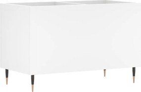 vidaXL fehér szerelt fa hanglemezszekrény 74,5x38x48 cm