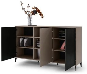 RONJA komód taupe/fekete