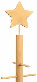 Fából készült Karácsonyfa állvánnyal Barna 180 cm bambusz