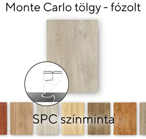 Leziter Monte Carlo tölgy Vinyl SPC fózolt padló minta/db