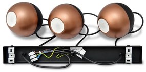LED Csillár zsinóron MIDWAY 3xGU10/4,8W/230V fekete/réz