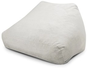 Krémszínű kordbársony babzsákfotel Sofa Snug – SLOWDOWN