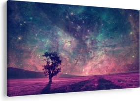 Kép - természetfeletti éjszakai égbolt (90x60 cm)