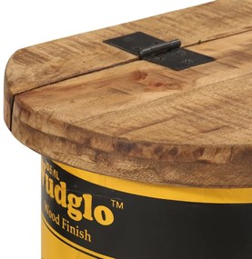 vidaXL tömör újrahasznosított fa tárolópad/tálaló 120 x 30 x 40 cm