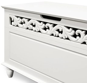 Casaria JERSEY fa láda, 80x40x48cm, fehér