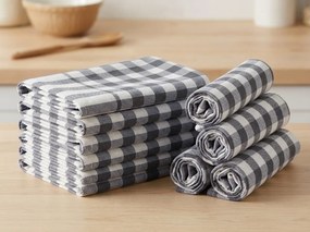 Konyharuha CORIVA 50x70 cm szürke, szett 10 db