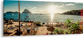 Kép - Strand emberekkel (120x50 cm)
