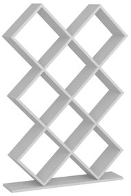 Könyvespolc KUMSAL 129x90 cm fehér