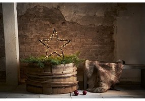 Fekete fénydekoráció karácsonyi mintával Spiky – Star Trading