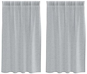 Függönyök függönyökkel 2 pcs Sötétszürke 140x140cm Poliészter