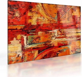 A falfestmény képe (üvegen) (70x50 cm)