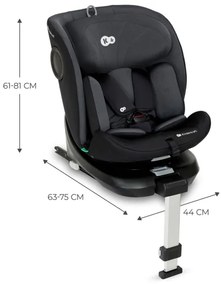 KINDERKRAFT - Autósülés I-360 i-Méret (40-150 cm) fekete