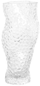 Üveg Virágtartó váza 23 Átlátszó  ELATOS Beliani