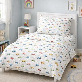 Muszlin ágyneműhuzat kis autó TiaHome - Detský set 130x90cm + 65x45cm