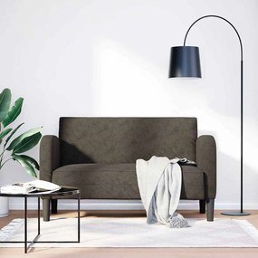 sötétszürke műbőr Loveseat kanapé 110 cm