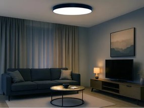 LED mennyezeti lámpatest LED/200W/230V 3000/4000/6500K átm. 100 cm fekete