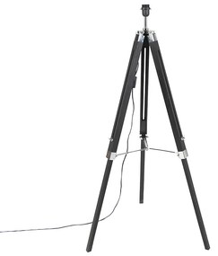 Állólámpa fekete árnyékoló nélkül - Tripod