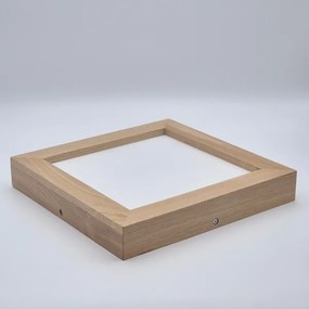 Brilagi-LED Dimmelhető lámpa WOODY FRAME LED/24W/230V tölgy 30x30 cm IP44 + távirányító