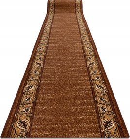 Futószőnyeg Bcf 150 cm Félix barna Levelek Keret ^*Q2549