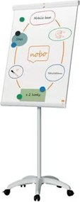 Flipchart tábla, mobil, mágneses felület, 70x100 cm, EcoLabel, NOBO Premium Plus, fehér (VN5702)