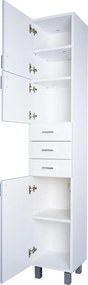 Viva STYLE fürdőszobai ÁLLÓSZEKRÉNY 192 magas POLCOS - BALOS - 35 x 33 x 192 cm