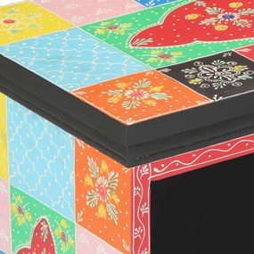 TV Szekrény Színes 80x35x50 cm Tömör Mangófából