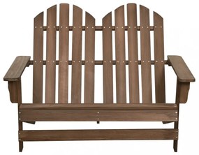 kétszemélyes barna tömör fenyőfa kerti adirondack szék