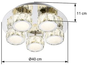 Globo 49350D4 - LED Dimmelhető mennyezeti lámpa AMUR LED/40W/230V 4000K átm. 40 cm