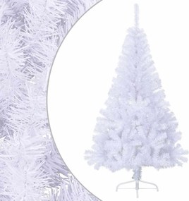 vidaXL fehér PVC fél műkarácsonyfa állvánnyal 150 cm