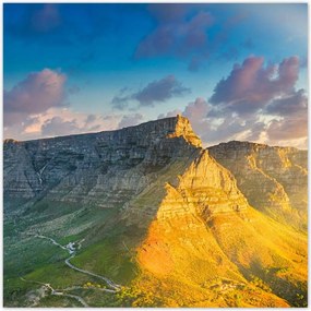 Poszterek 100x100 Naplemente Hegyek Kilátás