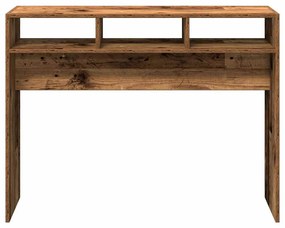 Konzolasztal régi fa 105x30x80 cm műszaki fa