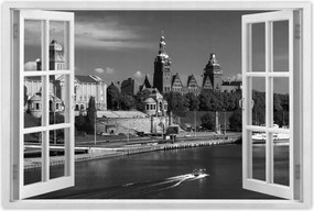 Poszterek 90x60 Fekete-fehér Szczecin