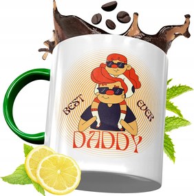 Zöld Bögre Apukának Születésnapi Ajándék fényképes nyomtatással