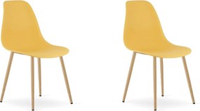 Szett 2 db OSAKA szék, mustárszínű
