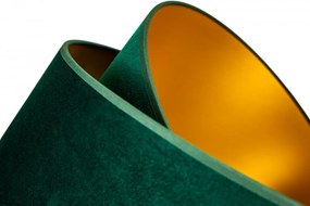 Zöld színű textil búrás függőlámpa Glimex Abazur Premium 1xE27 GA0109