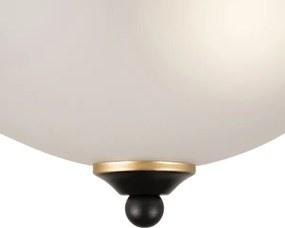 BRILAGI - Mennyezeti lámpatest FRESCO 2xE27/40W/230V átm. 28 cm fekete/arany
